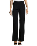 Washable Wide-Leg Pants, Black, Plus Size