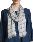 Sketched Plaid Scarf 
