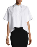 Edyth High-Low Short-Sleeve Shirt