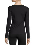 Pure Long-Sleeve Pullover Top