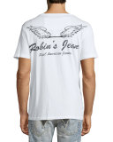 Embellished Lion Logo T-Shirt, White