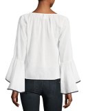 Segall Flared-Sleeve Top