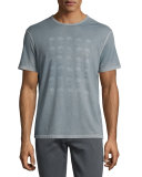 Skull Graphic Short-Sleeve T-Shirt, Indigo