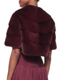 Half-Sleeve Mink Fur Bolero 