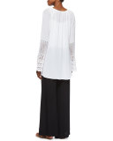 St. Barts Tunic W/ Crochet Sleeves 