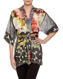 Sakura Printed Open Lounge Jacket