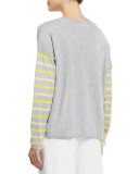 Rose/Striped Sweater