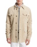 Suede Desert Jacket, Tan