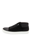Captoe High-Top Sneaker, Black
