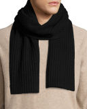 Ribbed Cashmere Scarf
