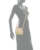 Perry Colorblock Wallet Crossbody Bag, Light Oak/Gold