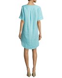 Sinclair Linen Lace-Up Dress