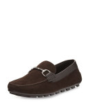 Highway Suede Bit-Strap Driver, Brown