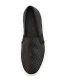 Preston Leather Slip-On Sneaker, Black