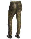 Gold-Coated Zip-Up Hoodie, Gold