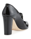 Campy 90mm Mary Jane Pump, Black