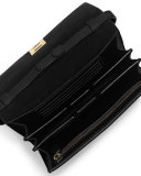 Miranda Medium Wallet-on-a-Strap, Black