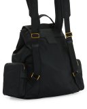 Scout Nylon Flap Backpack, Black