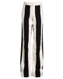 Striped High-Waist Wide-Leg Pants, Multi