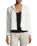 Frayed-Trim Boucle Jacket