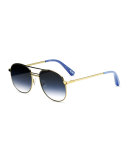 Watts Aviator Metal Sunglasses