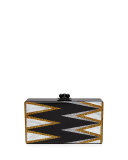 Jean Twist Acrylic Clutch Bag, Obsidian