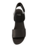 Spree Sport Leather Sandal, Black