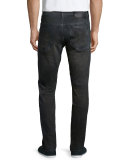 3301 Tapered Slander Jeans, Black
