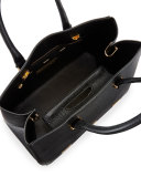 Pandora Demi Leather Tote Bag, Black