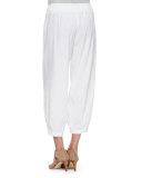 Drawstring-Waist Slouchy Capri Pants 