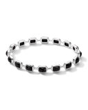 Rock Candy Multi-Stone Bangle in Black Black Onyx, Size 2