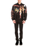 Heavy Metal Logo-Print Polo Shirt