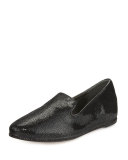 Pruesp Patent Crackle Espadrille Flat