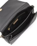 Isabella Leather Clutch Bag, Black