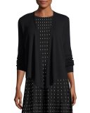 4-Way Lightweight Cardigan, Black Onyx, Plus Size 