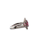 Burma Pink Spinel Ring with Diamonds