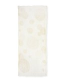 Boiled Linen Foil-Print Scarf, Multi