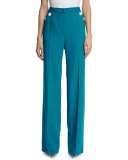 Tuffni High-Waist Wide-Leg Sailor Pants, Bay
