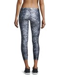 Sequin-Print Performance Leggings