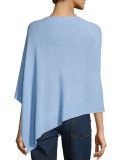 Sleek Tencel®/Wool Ribbed Poncho
