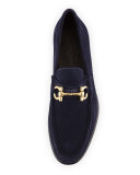 Mason Suede Gancini Loafer, Blue