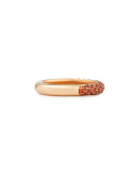 Pop Collection Orange and Diamond Band Ring