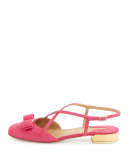 Felma Strappy Suede Sandal, Framboise