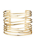 Futurist Golden Cuff Bracelet