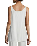 Sleeveless Scoop-Neck Lightweight Jersey Tank