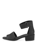 Rosalia Leather Ankle-Wrap Sandal