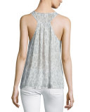 Surla Sleeveless Animal-Print Top 