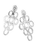 Silver Open Cascade Post Earrings