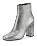 Babies Metallic 90mm Ankle Boot, Gray