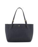 York Small Saffiano Tote Bag, Tory Navy